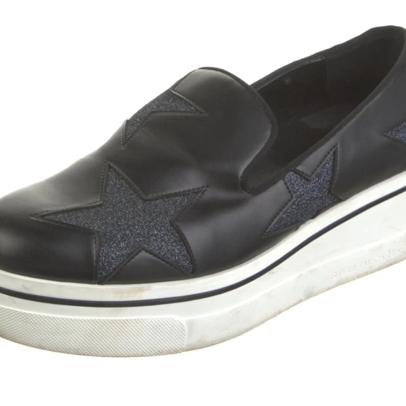 Stella McCartney Binx Stars Slip-On Platform Sneaker,Black, Womens Size 11/41 - Picture 5 of 5